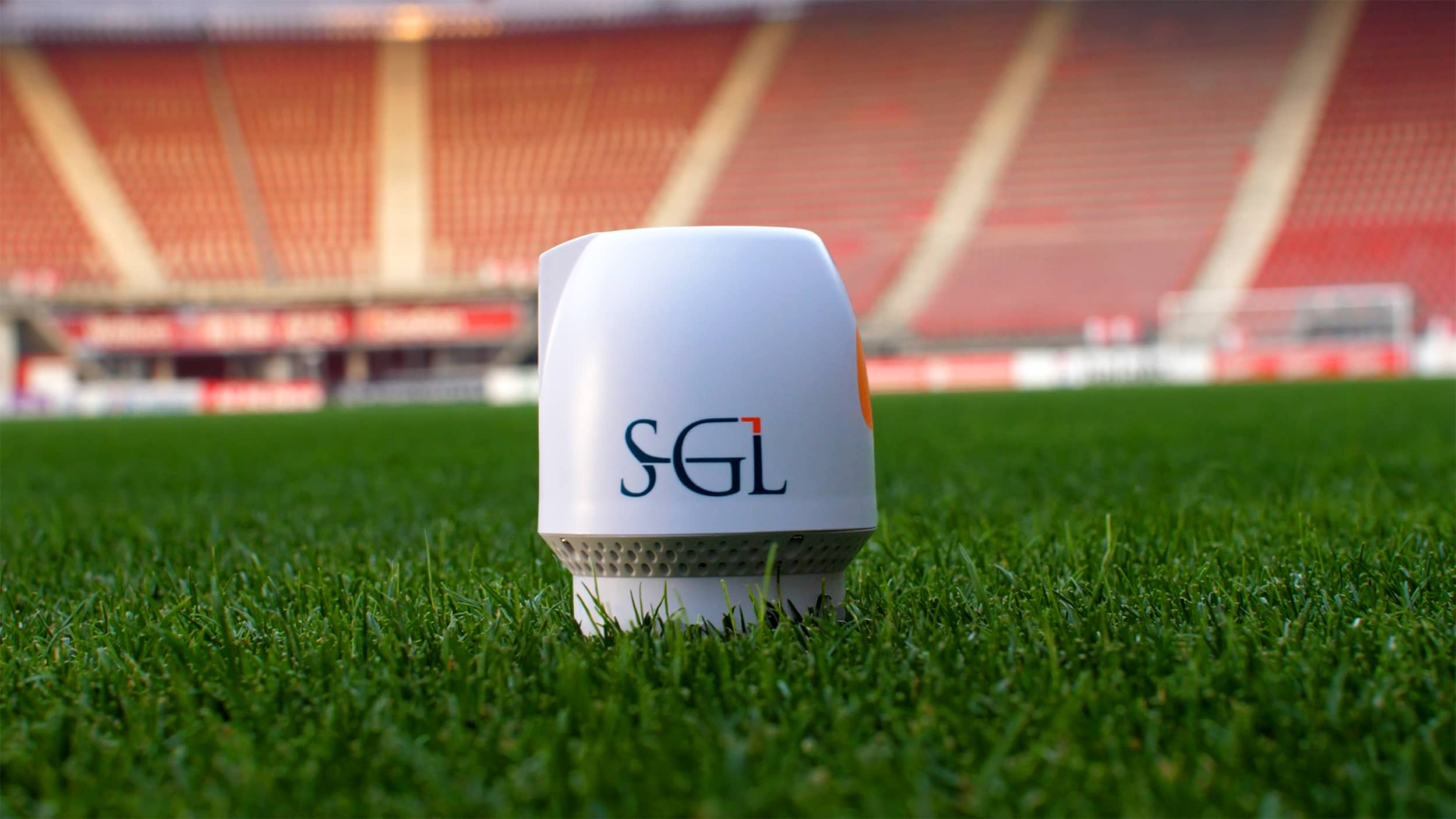 A close up of SGL's pitch data monitoring tool; the TurfPod