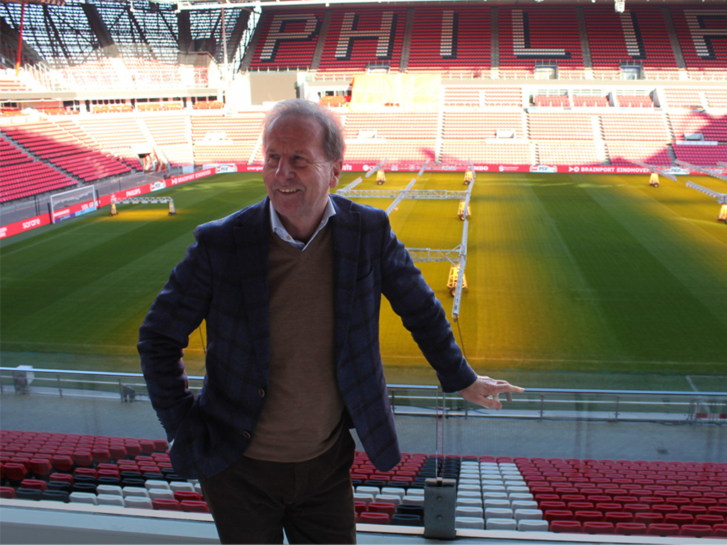 Photo of CEO & Founder of SGL, Nico van Vuuren at the Phillips Stadion in Einhoven.