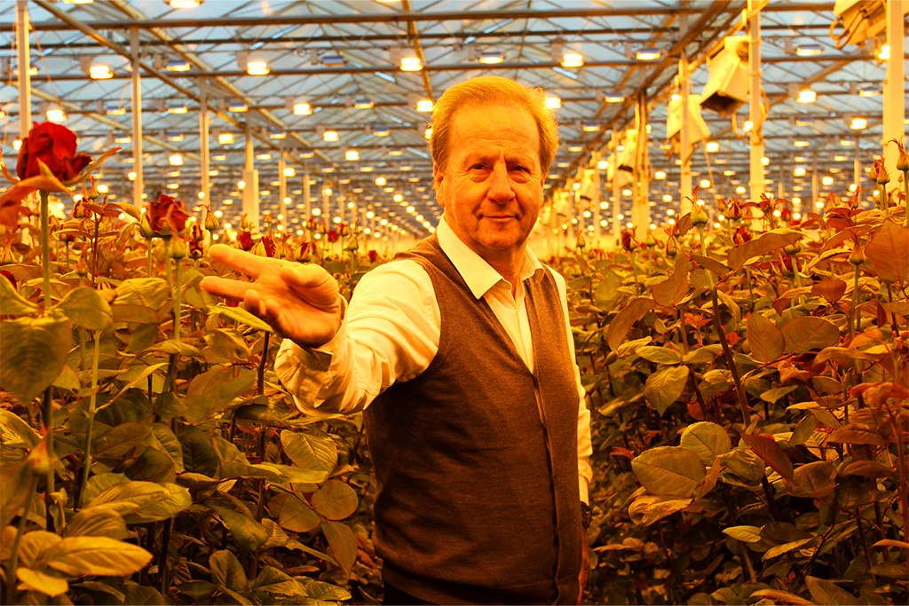 SGL Founder & CEO, Nico van Vuuren in the greenhouse of Porta Nova.