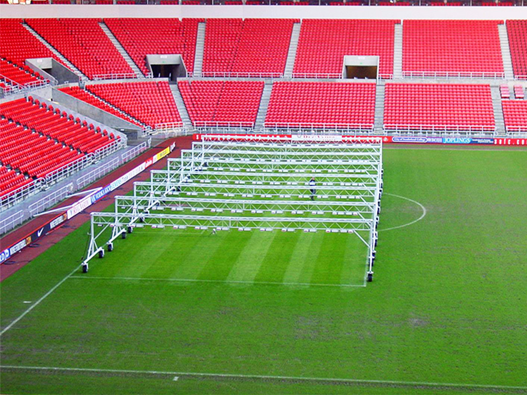 SGL grow lights trial at the Stadium of Light, home of AFC Sunderland.