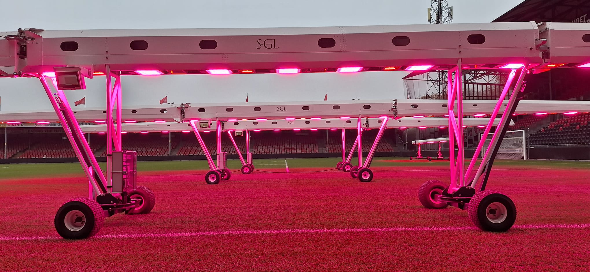 LED120 grow lights at the Adelaarshorst, home of Go Ahead Eagles
